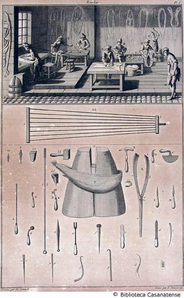 Bourlier (laboratorio per la fabbricazione delle selle), tav. I