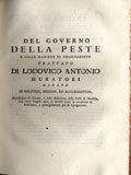 Title-page of the volume: Del governo della peste e delle maniere di guardarsene.