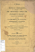 Title-page of the volume: Metodi di vinificazione detti di Chaptal, Gall e di Pétiot, vini artificiali senza uva, utilizzamento di vini guasti ... .