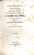 Title-page of the volume: Breve insegnamento pratico-popolare dell'arte di governare e allevare i bachi da

seta ... .