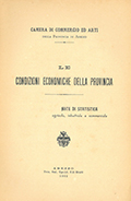 Title-page of the volume: Le condizioni economiche della Provincia di Arezzo. ... .