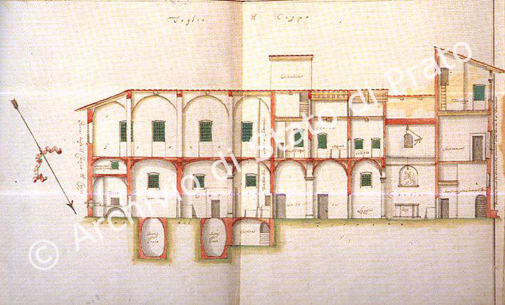 image of a Section of the Palazzo Datini