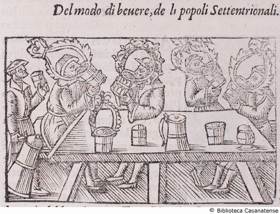 del modo di bevere de li popoli Settentrionali, c. 164