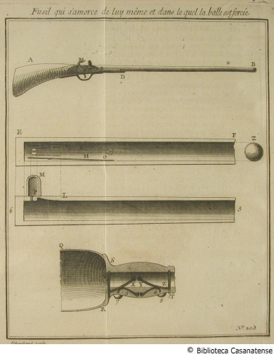 Fusil qui s'amoree de luy mâme.., tav. 203