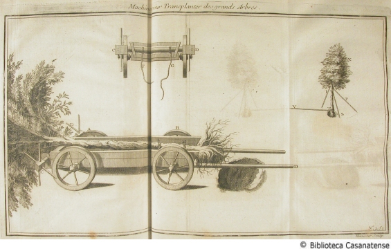 Machine pour transplanter des grandes arbres (prima tav.), tav. 251