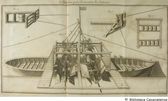 Premiere machine pour remonter les bateaux, tav. 289