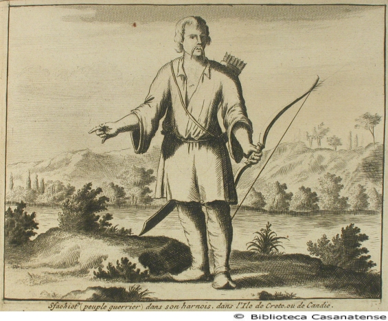 Sfachiot (peuple guerrier) dans son harnois dans l'ile de Crete ou de Candie, tav. [73]