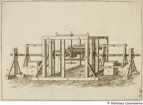 (machine a manege pour scier la pierre), tav. 82