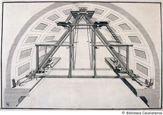 (ponteggio per la decorazione delle volte), tav. XXI