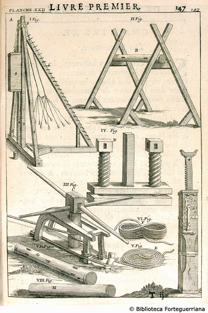 Tav XXII - Macchinari del carpentiere, p. 147