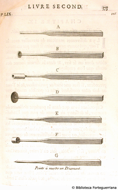 Tav. LIX - Punte di diamante, p. 375