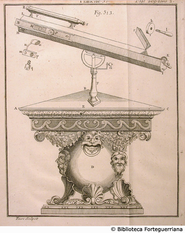 
Tav. 57 - Telescopio Newtoniano. - Aut.: Faure