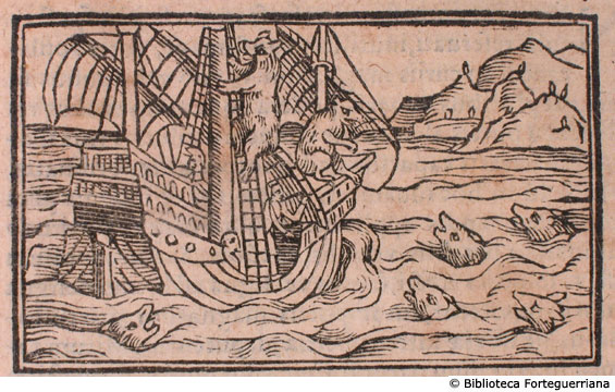 De agilitate ursorum (orsi assaltano una nave), c. 148