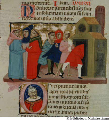 (Due fanciulli sono affidati ad un monastero), c. 199v