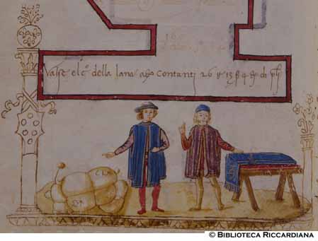 Due barattano lana a panno, c. 66v