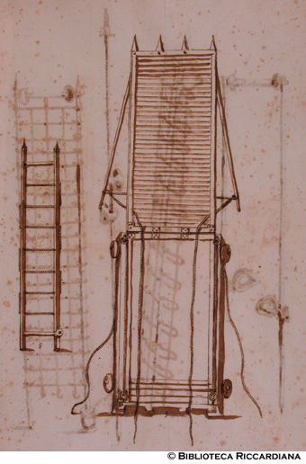 Ponte levatoio e scala, c. 5r