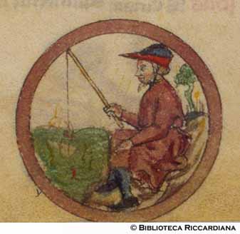 Febbraio: il pescatore, c. 8r