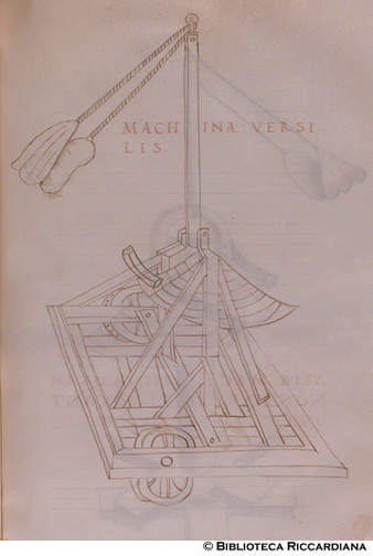 Macchina girevole lancia pietre, c. 151r