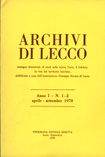 Copertina della rivista