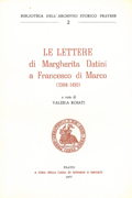 Frontispice de le volume:  Le lettere di Margherita Datini a Francesco di Marco ... .