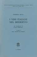 Title-page of the volume: I vini italiani nel medioevo.