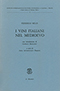 Title-page: I vini italiani nel medioevo