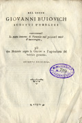 Title-page of the volume:  ... scritti pubblici concernenti lo stato interno di Venezia ... .