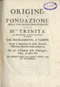 Frontespizio: Arciconfraternita della SS. Trinità dei pellegrini e convalescenti [Roma] ...