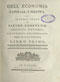Frontespizio: Dell'economia naturale, e politica, all'altezza reale di Pietro Leopoldo ... .