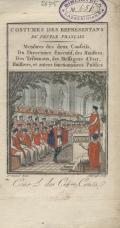 Title-page of the volume: Costumes des représentans du peuple ...