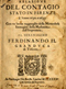 Frontespizio: *Relazione del contagio stato in Firenze l'anno 1630. e 1633. ... .