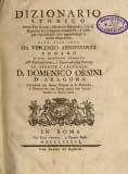 Frontespizio del volume: Dizionario storico delle vite di tutti i monarchi ottomani ...