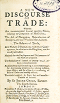 Frontispice de le volume: A new discourse of trade ... .