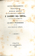 Frontespizio del volume: Breve insegnamento pratico-popolare dell'arte di governare e allevare i bachi da seta ... .