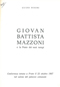 Frontespizio: Giovan Battista Mazzoni e la Prato dei suoi tempi