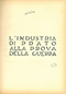 Frontespizio: L'industria di Prato alla prova della guerra