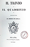 Title-page: Il trivio e il quadrivio : sonetti ... .