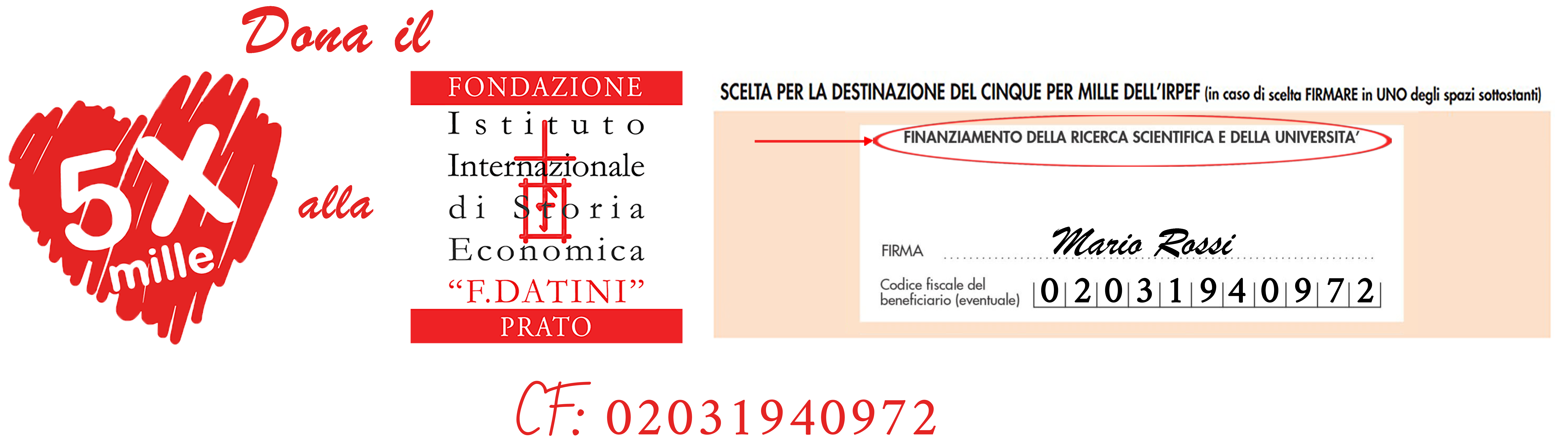 dona il tuo 5x1000 alla Fondazione "F. Datini"