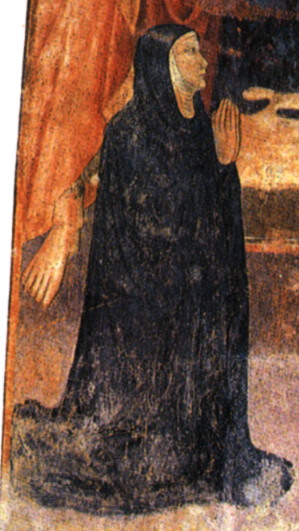 Ritratto di Margherita Datini, particolare del tabernacolo della Romita